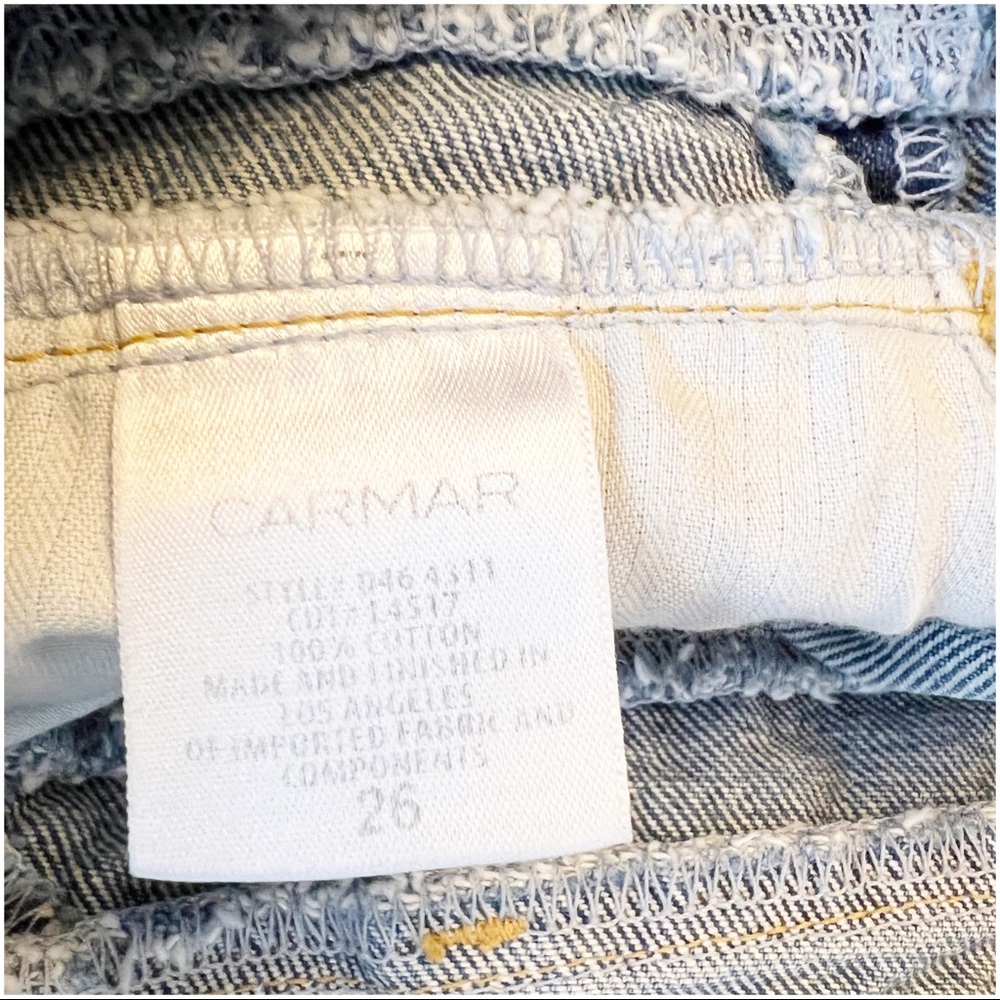 Carmar Sahara Beasley Double Waist Front Zip Denim Skirt View 6